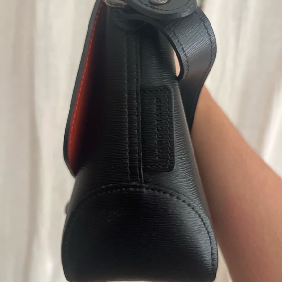 Longchamp Roseau Classic Pebbled Black Leather Crossbody - Picture 7 of 11